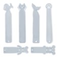 thumbnail image 3 of Bangcool Silicone Mold Bookmark Non-stick 6PCS DIY Resin Art Mold Epoxy Bookmark Mold, 3 of 10