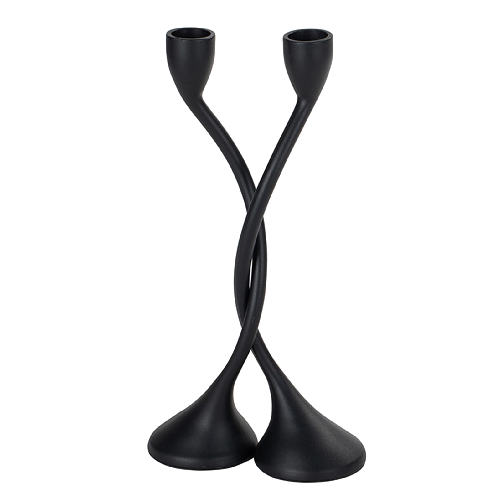 Black Metal Candle Holder Tall Candlestick Candlelight Dinner Candle