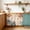 Orange, variant on Sunflower Cabinet Curtain 32"Wx55"L, Dustproof Pantry Door Curtain with Self Adhesive Tape, Summer Botanical Green Eucalyptus Leaves Tall Storage Cover Privacy Drape for Bathroom Kitchen Laundry Room