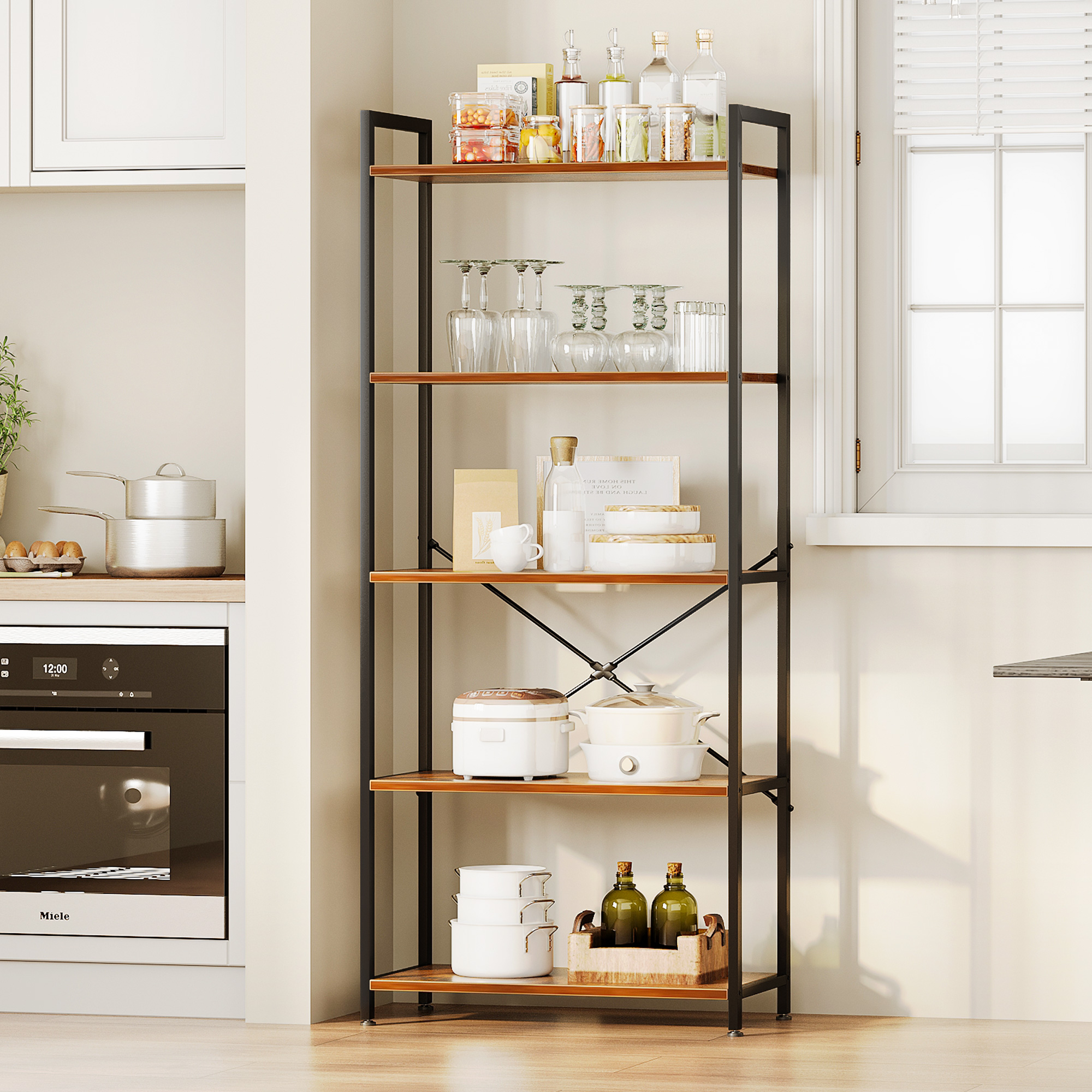 Casacomoda 5-Tier Freestanding Bookshelf, Vintage photo 6