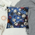 thumbnail image 2 of QZHH  Cartoon Football Pillow Covers Hippie Street Art Graffiti Ball Cushion Covers for Kids Teens Boys Extreme&nbsp;Sports Style Modern Cushion Cases for Party Car Blue Black White, 2 of 5
