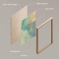 thumbnail image 4 of PixonSign Framed Canvas Print Wall Art Set - Watercolor Pastel Cotton Cloud Poster Modern Art - Gallery Set of 5 Colorful Sky Illustrations Digital Art Wall Décor for Home Decor - Natural, 4 of 5