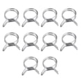thumbnail image 1 of Unique Bargains Double Wire Spring Hose Clamp, 304 Stainless Steel 13mm Fuel Line Silicone Tube Spring Clips, 20 Pack, 1 of 5