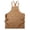 Cappuccino Brown, variant on Fiykzur Canvas Cross Back Chef Cotton Aprons for Men Women with Large Pockets
