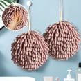 thumbnail image 2 of 1 Pcs Super Absorbent Hand Towel Ball - Quick Dry Chenille Towel for Kitchen Bathroom, Soft Wipe Towel with Elastic Rope, 400ml Water Absorption, Fast Drying & Hygienic Design, 2 of 6