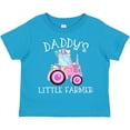 thumbnail image 3 of Inktastic Daddy's Little Farmer Pink Tractor and Flowers Boys or Girls Toddler T-Shirt, 3 of 5