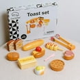 thumbnail image 1 of Mini Wooden Kitchen Cooking Toys Sets Pretend Play House Wooden Simulation Toy Toaster Machine Coffee Machine Food Mixer, 1 of 7