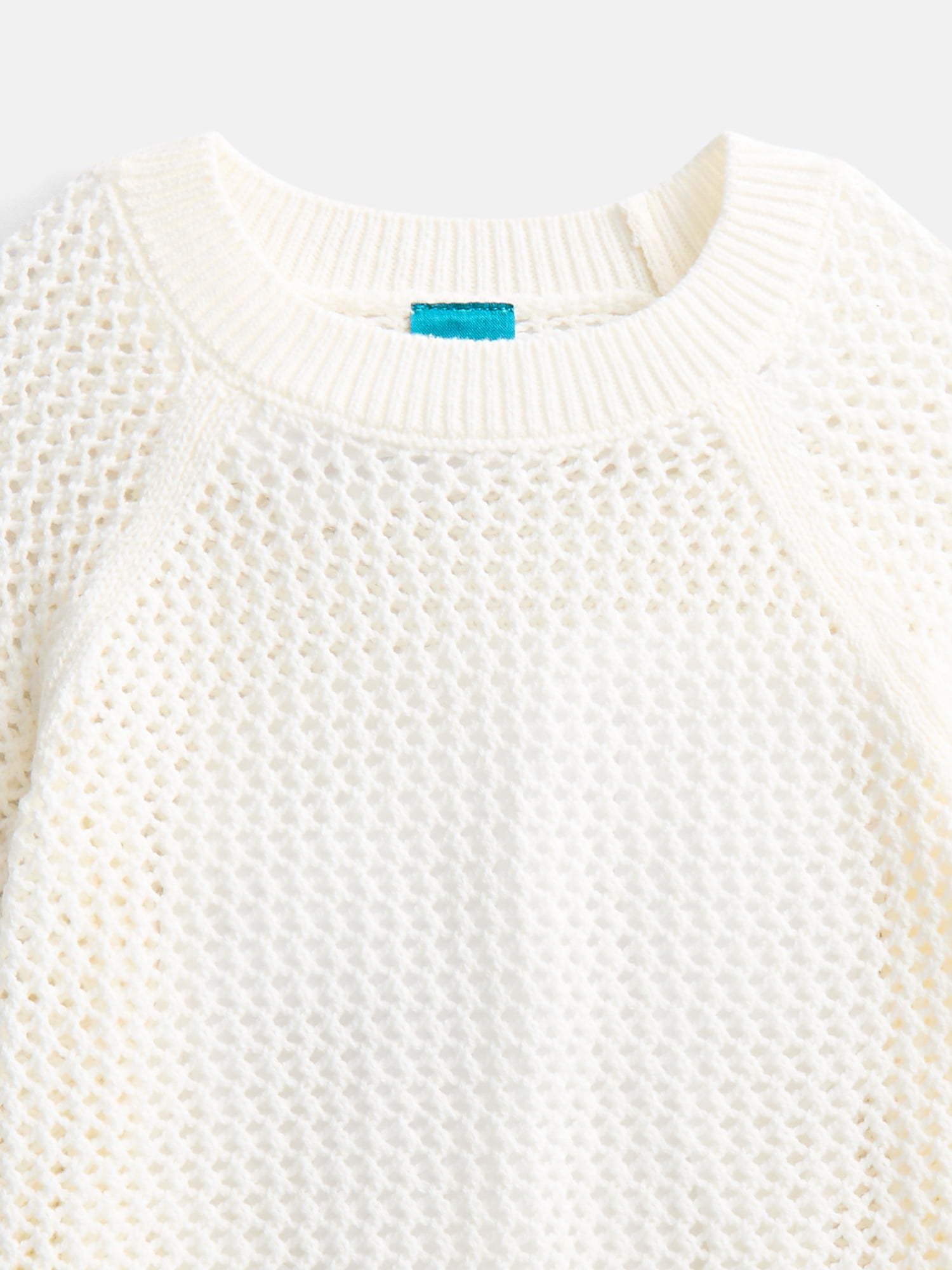 Wonder Nation Girls Open Knit Sweater, Lightweight, Sizes 4-18 & Plus