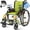 Green, variant on VOCIC Ultra Lightweight Wheelchair for Adults, 23lb Portable Foldable Frame, Self-Propelled Wheelchairs for Seniors with Quick Release Wheels, Swing-Away Footrests, 300 lbs Capacity, Pink