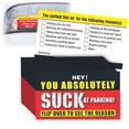 thumbnail image 4 of Fake Parking Tickets, Bad Parking Cards, 3.5X2 In, Funny Gag Gifts, Prank, Black Red Yellow, 50 Pc, 4 of 8