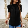 thumbnail image 5 of Basic T Shirts for Women Everyday Casual Loose Fit Summer Short Sleeve, 5 of 6