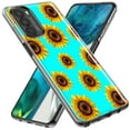 thumbnail image 2 of MUNDAZE Motorola Moto G Stylus 5G 2022 Yellow Sunflowers Polkadot on Turquoise Teal Double Layer Phone Case Cover, 2 of 5
