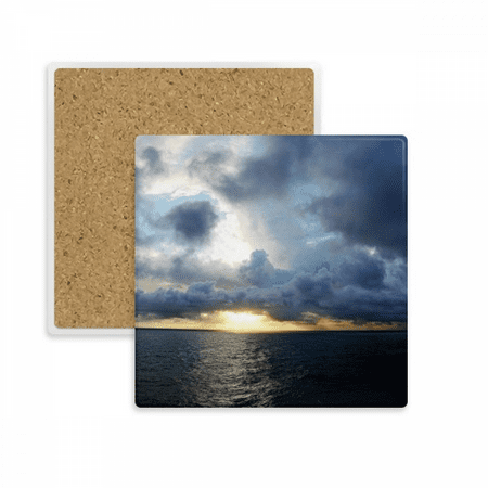 

Ocean Dark Science Nature Picture Square Coaster Cup Mat Mug Subplate Holder Insulation Stone