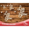 thumbnail image 3 of Unfinished Wood Love is in Bloom Cutout | DIY Craft Shape 16" / 1/2", 3 of 3