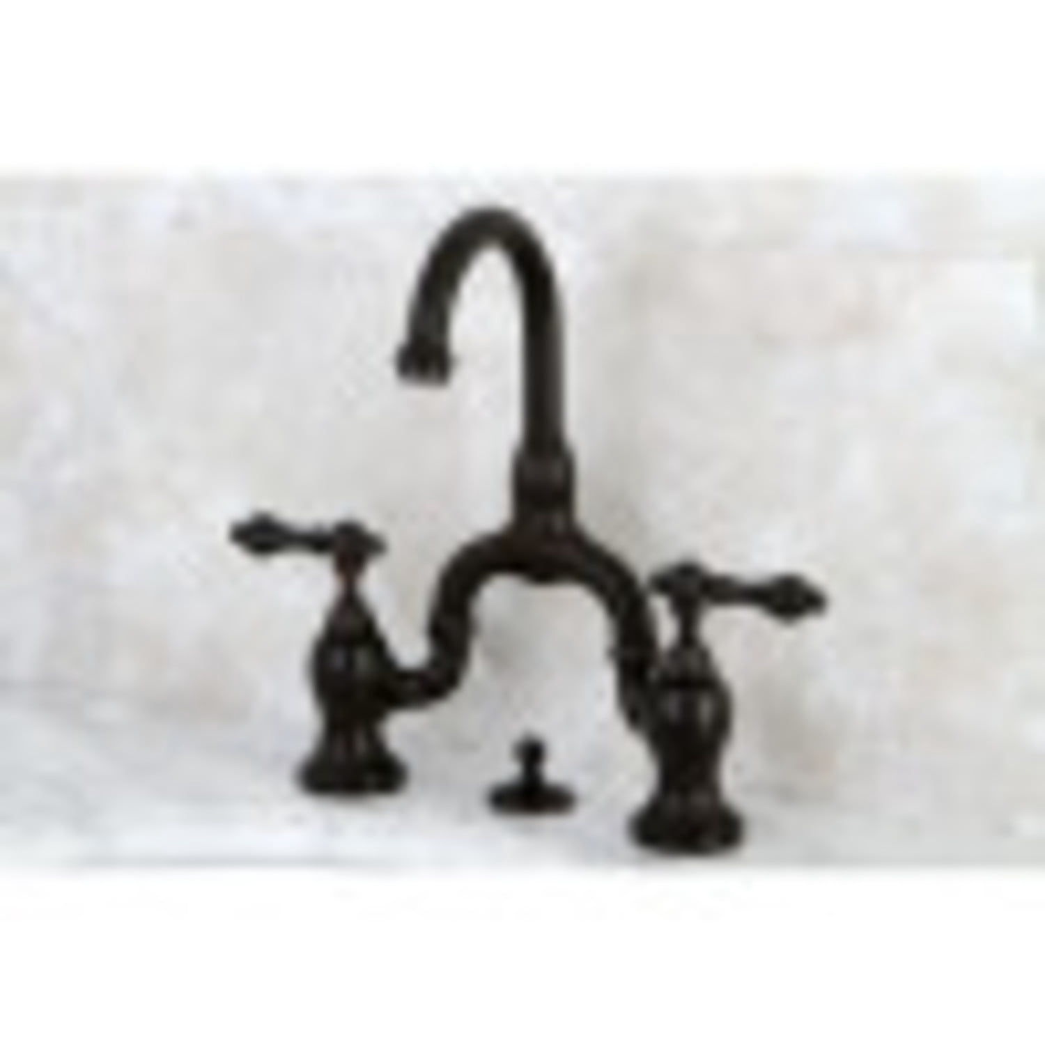 Kingston Brass KS7995AL English Country Bathroom Bridge Mounted Faucet, Oil Rubbed Bronze