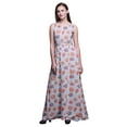 thumbnail image 1 of Bimba Robe Longue Décontractée Sans Manches à Col Rond pour Femmes à Imprimé Floral - Petit, 1 of 1