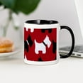 thumbnail image 3 of CafePress - Scottish Terrier Scottie Dog Pattern Mugs - 11 oz Ceramic Mug - Novelty Coffee Tea Cup, 3 of 4