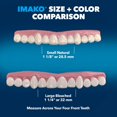 thumbnail image 2 of Imako Cosmetic Teeth Novelty Smile Overlay. Uppers Only. Small Natural 2 Pack, 2 of 6