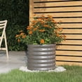 thumbnail image 6 of vidaXL Raised Garden Bed Powder-Coated Steel 1-Pack 15.7" L x 15.7" W x 14.2" H, 6 of 24