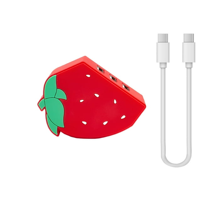 EGNMCR Fruit Shaped 3-Port USB Hub Multifunctional Laptop Splitter With Charging And Data Transfer Plastics hub