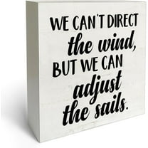 Zomyto 7x7 In Encourage Sayings Wooden Box Sign Desk Decor Inspirational Quote Wooden Block Plaque