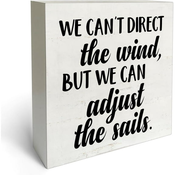 Zomyto 7x7 In Encourage Sayings Wooden Box Sign Desk Decor Inspirational Quote Wooden Block Plaque