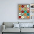 thumbnail image 3 of Trademark Fine Art 'Luciens Alphabet II' Canvas Art by Chariklia Zarris, 3 of 3