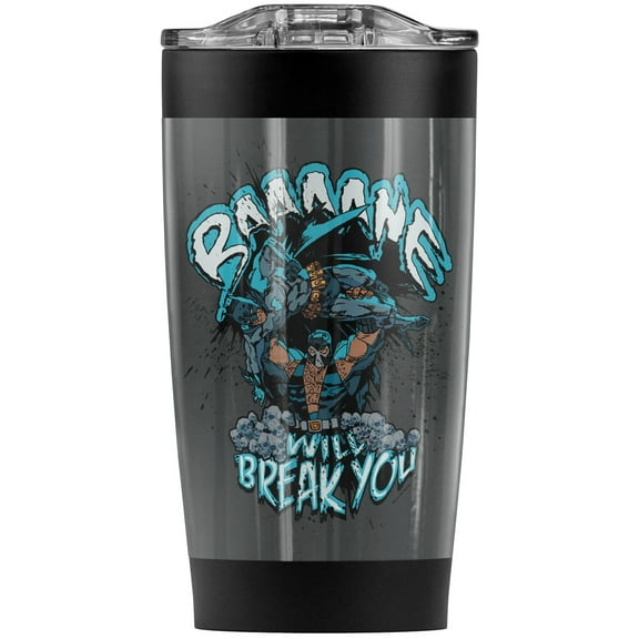 Batman Bane Will Break You Stainless Steel Tumbler 20 oz Coffee Travel Mug/Cup, Vacuum Insulated & Double Wall with Leakproof Sliding Lid | Great for Hot Drinks and Cold Beverages