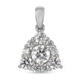 thumbnail image 1 of Colgante J Francis Halo Swarovski? Circonita Platino Plateado 3.62ct, 1 of 2