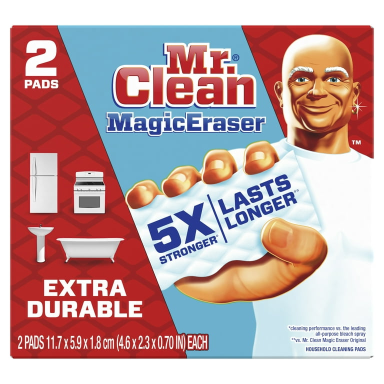 Mr. Clean Magic Eraser Extra Durable, Cleaning Pads with Durafoam ...