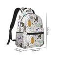 thumbnail image 2 of Uemuo Colorful Poodle Dog Printed Student Durable Water-resistant Backpack,Travel Backpack,Outdoor Activities Backpack, Laptop Backpack, Multi-compartment Backpack, 2 of 5