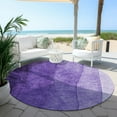 thumbnail image 5 of Addison Rugs Chantille Indoor/Outdoor Transitional Ombre Purple Washable Round Rug, 8' x 8', 5 of 5