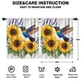 thumbnail image 2 of Blackout Kids Curtains,Hummingbird with Sunflowers and Lavender Childrens Insulated Curtains Set Of 2,Bedroom Essentials,Toddler Room Decor 52x63in(132x160cm), 2 of 4