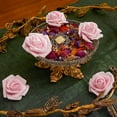 thumbnail image 4 of Mightlink 3 Stemless Rose Flower Heads, Artificial Roses for Weddings and Crafts, 4 of 6