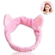 thumbnail image 1 of Diadema de maquillaje para lavado de cara con orejas de gato, color rosa, 1 of 8