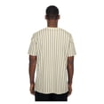 thumbnail image 2 of Men's New Era Cream Chicago Cubs Throwback Meshback Pinstripe T-Shirt, 2 of 4