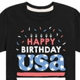 thumbnail image 3 of Instant Message - Happy Birthday USA - Celebratory Cake - Toddler & Youth Short Sleeve Graphic T-Shirt, 3 of 6