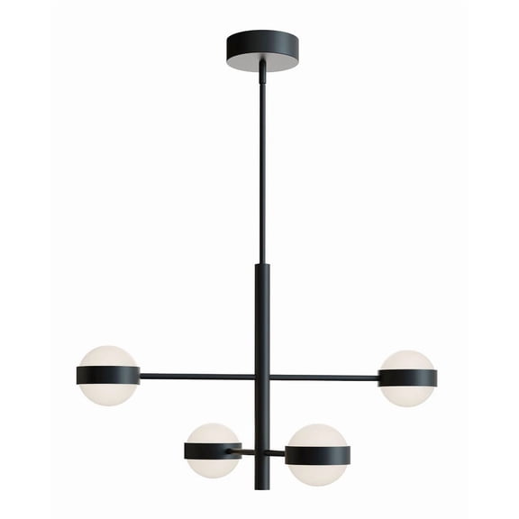 VRNP2X4LAJUDBK AFX Verona 4- 40W 4 LED Pendant-18.25 Inch Tall and 30 Inch Wide-Black Finish