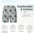 thumbnail image 6 of Picia Turtle pattern Mens Swim Trunks with Compression Liner Stretch Beach Shorts Quick Dry with Zipper Pockets No-Chafing Board Shorts-Medium, 6 of 9