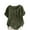 Army Green, variant on Shirts for Women Short Sleeve Round-Neck Floral Printed Button Casual T-shirt Army Green XL