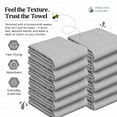 thumbnail image 3 of HEIRLOOM COMFORT Grey Honeycomb Kitchen Towels 3 Pack, 16x26 Inch, 100% Cotton, Fast Dry, Ultra Absorbent, Reusable Dish Towels for Drying Dishes, Cleaning & Home Kitchen Essentials, 3 of 6