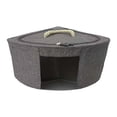 thumbnail image 1 of Cesta de almacenamiento de esquina, caja triangular organizadora con asa, organizador impermeable. 38cmx38cmx23cm Gris, 1 of 9