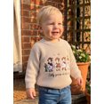 thumbnail image 4 of RUINIXCW Toddler Baby Girl Boy Silly Goose Sweater Outfit Newborn Infant Fall Winter Knit Sweaters Kids Goose Embroidery Long Sleeve Jumper Pullovers, 4 of 10