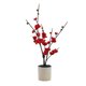 thumbnail image 1 of Gran rama de ciruelo falso en maceta con flores artificiales, planta de simulación, decoración, flores falsas, 1 of 5