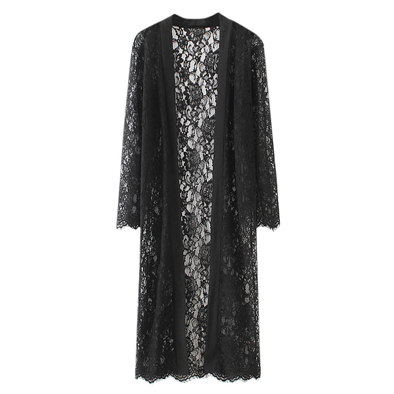 long black lace jacket