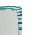 thumbnail image 2 of Aqua Fitted Sheet, Abstract Floral Mosaic Like Image Round Horizontal Circles Image, Soft Decorative Fabric Bedding, Twin XL Size, Pale Blue Seafoam, by Ambesonne, 2 of 2