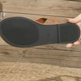 thumbnail image 6 of Flip Flops for Women 2026 Beach Summer Comfortable Strappy Flat Walking Thong Sandals with Elastic Strap Brown Size 36-43, 6 of 9