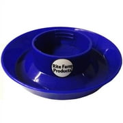 Rite Farm Products Blue 1 Quart Poultry Chicken Chick Feeder & Drinker