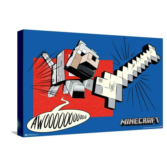Minecraft - Bone Canvas Wall Poster, 14.725" x 22.375"