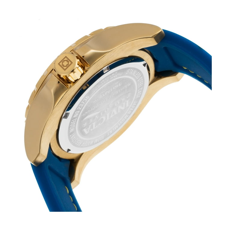 Invicta Men s Pro Diver 23736 Gold Silicone Quartz Diving Watch